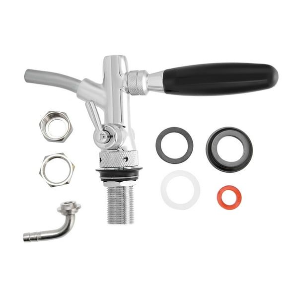 VIFERR Robinet de Bière, Robinet de Bière en Acier Inoxydable G5 / 8 Chromant Le Robinet de Robinet Réglable pour Distributeur de Bière pour l'argent de la Maison