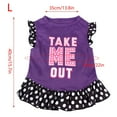 thumbnail image 2 of YUEHAO Pet Vest for Dogs Summer Cute Pet Puppy Small Dog Cat Pet Dress Apparel Clothes Fly Sleeve Dress Dog Vest for Small Medium Large Dogs (Purple, L), 2 of 5
