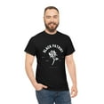 thumbnail image 4 of Black Patriot Urban wear Unisex Heavy Cotton Tee(white rose), 4 of 6