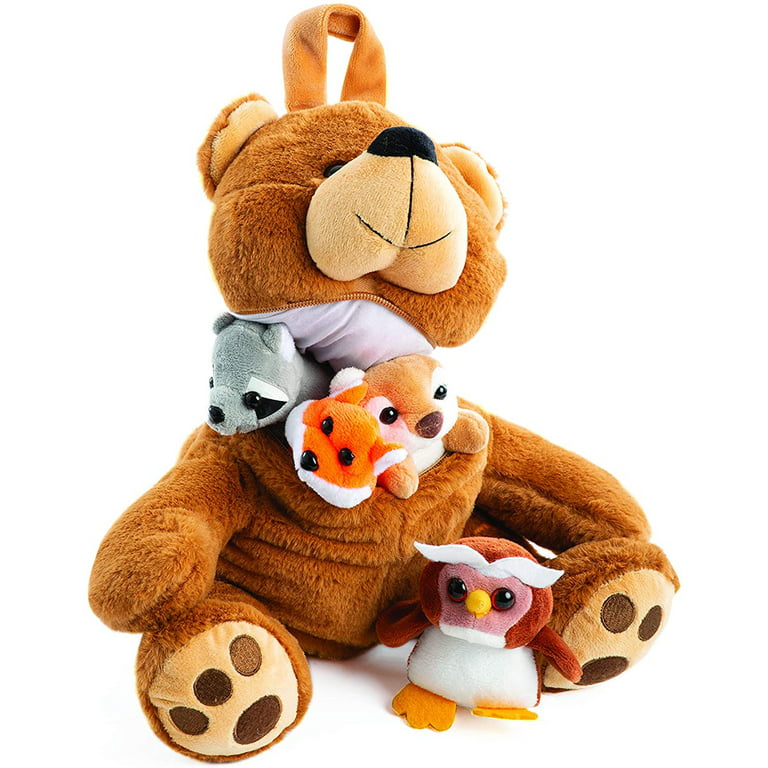 Felt Toys Fox Felt Bear Felt Toys Fox and Bears Toys for Baby Toys for  Child Gift to the Girl Gift to the Boy Red Fox Brown Bear 