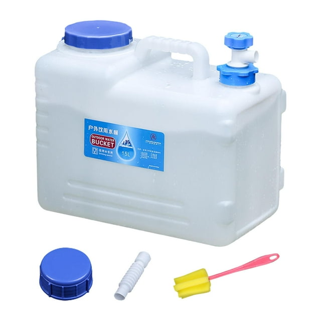 jinwen Contenant d'Eau de Camping avec Robinet Réservoir de Stockage d'Eau d'Urgence pour l'Extérieur 15 L