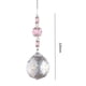 thumbnail image 3 of Colgante De La Colección Crystal Light Bola transparente de cristal que atrapa la luz, joyería que se puede colgar para la sala de estar (rosa), 3 of 7