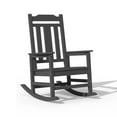 thumbnail image 6 of SERWALL Oversized Outdoor Rocking Chair, All Weather Patio Rocking Chair for Adult, Gray, 6 of 8
