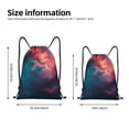 thumbnail image 2 of Xecao Cosmic Paint Swirl Pattern Sports Drawstring Backpack - String Swim Gym Bag with Wet Proof Pocket for Women&Men-Medium, 2 of 6