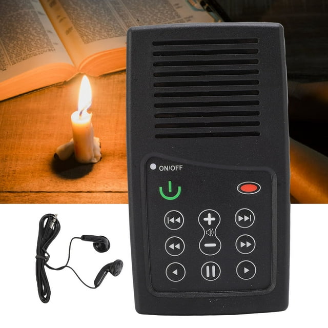 Le Lecteur Audio de la Bible, Nouvelle Version Chiffrée, Lecteurs de Bible Électroniques à Énergie Solaire avec une Capacité de 8 Go Que Vous Pouvez Écouter