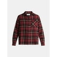 thumbnail image 5 of No Boundaries Men's & Big Men's Cotton Long Sleeve Flannel Shirt, Sizes XS-5XL, 5 of 5