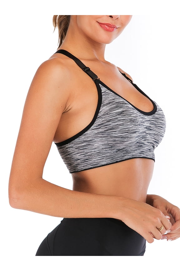 Womens Sports Bras Padded High Support Workout Running Bras Comfort Wirefree Post Op Bras,Fit For Yoga Training Cycling Fitness
