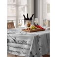 thumbnail image 6 of Gray Grey Forest Table Cloth, Grey Modern Art Oil Painting Waterproof Tablecloth for Rectangle Tables, Reusable Washable Fabric Table Cover for Restaurant Kitchen Dining Tables 60"x102", 6 of 6