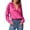 Pink, variant on Zeagoo Silk Tops for Women Satin Long Sleeve V Neck Casual Office Work Blouse Tunic Tops