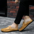 thumbnail image 6 of Spring Summer New Men's Casual Loafers Breathable Leather Flats Slippers Comfort Driving Shoes Moccasins, 6 of 9