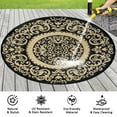 thumbnail image 6 of Aonewoe Round Outdoor Rugs 5Ft Waterproof Patio Plastic Straw Rug Reversible Camping Carpet Indoor Outdoor Area Rug for Patio,Deck,Balcony,Picnic,Beach,Outside, 6 of 8