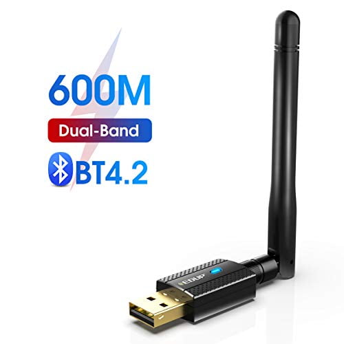 EDUP USB Bluetooth WiFi Adapter AC 600Mbps for PC, Wireless WiFi