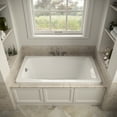 thumbnail image 3 of Streamline N-4400-757-CH 60 in. x 32 in. Acrylic Soaking Drop-In Bathtub in Glossy White, With External Drain in Polished Chrome, 3 of 12