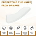 thumbnail image 3 of Knife Tip Protector Cover Plastic Blade Tip Guard for Kitchen Knife Tip Protection Sleeves 0.39" x 1.06", 3 of 6