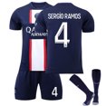thumbnail image 1 of Paris Saint-Germain Messi Fan Training Jersey Soccer Jersey Set M, 1 of 3