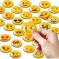 thumbnail image 2 of CHAO (30 imanes Emoji) Imán Emoji Imán para nevera Pizarra blanca Taquillas decorativas para el aula Lavavajillas Regalo favorito lindo y divertido para niños y niñas, 2 of 5