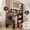 LED Strip-Brown Vanity Set With Stool, variant on Pipleo Makeup Vanity Set with Mirror and Lights, 26.4" White Vanity Mirror with Lights with Large Drawer and 6 Level Storage, White Vanity with Large Led Mirror with 3 Color Lighting Modes