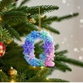 thumbnail image 4 of Q Snowflake Series 2D Acrylic Backpack Car Pendant Decoration Ornament Alphabet Design Q, 4 of 7
