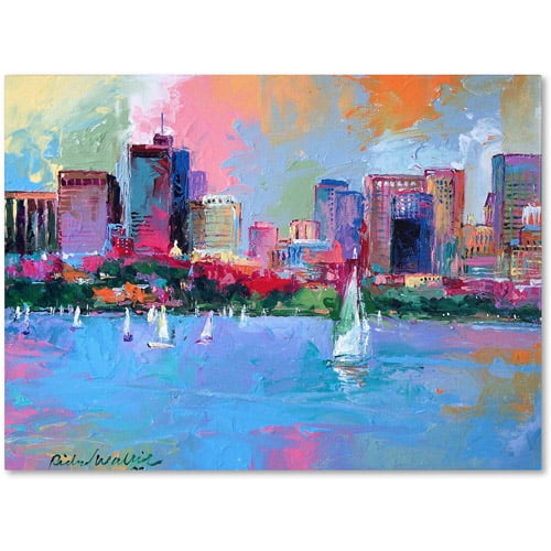 Trademark Fine Art "Boston 3" Canvas Art by Richard Wallich