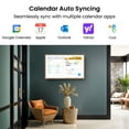 thumbnail image 4 of ApoloSign 21.5 inch Digital Calendar, Dual-Mode Smart Wall Planner & Interactive Display Electronic Touchscreen Chore Chart for Family Schedules, Sync Calendars, No Subscription (Teak), 4 of 17