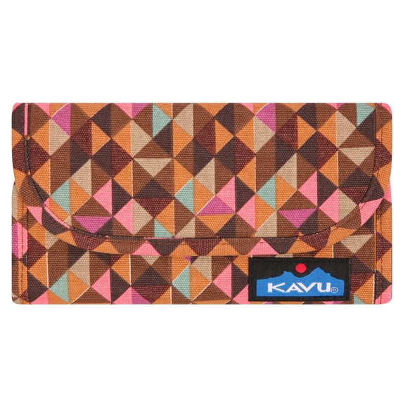 KAVU Big Spender Tri-fold Wallet Clutch Travel Organizer - Jumble Dash