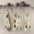 thumbnail image 5 of Kitchen Towels Sunflowers Pattern Pattern Cleaning Towel Absorbent Hand Towels Tea Towels for Home Restaurant Dish Clean 28" x 18", 4PCS, 5 of 7