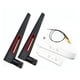 thumbnail image 1 of 2x8dbi Dual Band M.2 Ipex Mhf4 U.fl Cable To Rp-sma Pigtail Wifi Antenna Set For Ax210 Ax200 9260 9, 1 of 5