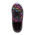 thumbnail image 6 of Nanette Lepore Girl Lace Up Muti Color Low Top Canvas Sneakers, Black Multi, Size: 7, 6 of 7