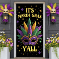 thumbnail image 6 of Colorful Theme Mardi Gras Banner Feather Decor Carnival Display Mask Design Gold Balloon Party Backdrop for Mardi Gras Party Carnival Celebration Festival Event, 6 of 9