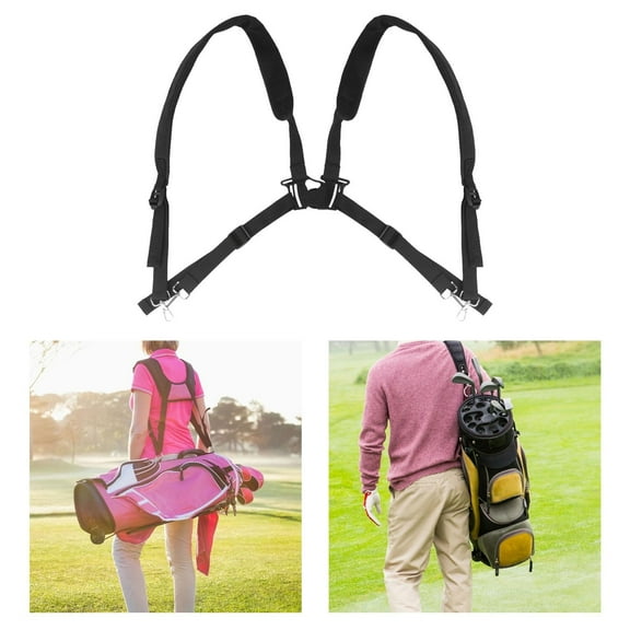 BAOSITY Golf Bag Strap Golfing Accessories,Universal Lightweight Golf Bag Backpack Strap Adjustable Sturdy Comfort for Golfer Outdoor
