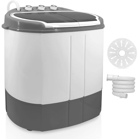PURE CLEAN Portable Washing Machine 2-in-1 Washer & Spin Dryer – Top-Loading Compact Design, Energy & Water Efficient, No Plumbing Required