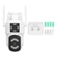 thumbnail image 1 of Outdoor WiFi Surveillance Camera 2 Lens Security PTZ IP Cam 320 90 Degree Swivelling 3MP Night Viewing 2 Way Audio IP66, 1 of 5