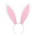 thumbnail image 2 of TOPTIE Collapsible Easter Bunny Ears Headband for Party Decorations Wearables Rabbit Costume, White, 2 of 4