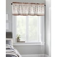 thumbnail image 4 of Kitchen Cafe Valance Curtain for Small Windows,Southwest Ethnic Abstract Geometric Art Rod Pocket Valances Vintage Boho Tribal Style Window Treatment Panel for Living Room/Bedroom/Bathroom,42x12in, 4 of 9