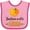 Pink and Red, variant on Inktastic Jacksonville Florida Orange in Heart Boys or Girls Baby Bib