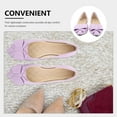 thumbnail image 3 of UPOUART 1 Pair Bowknot Ballet Flats In Violet Suede For Women Elegant Design For Wedding Use, 3 of 8