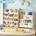 thumbnail image 3 of Organizador de almacenamiento de juguetes EXPERLAM Kids con 12 cubos de juguetes y 4 estantes, 3 of 7