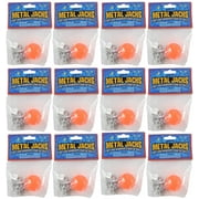 12 Mini Metal Jacks Game Sets - Tiny Classic Game - Party Favors - Gift Bags - Goody Bags / Prizes / Rewards Box - Bulk 1 Dozen