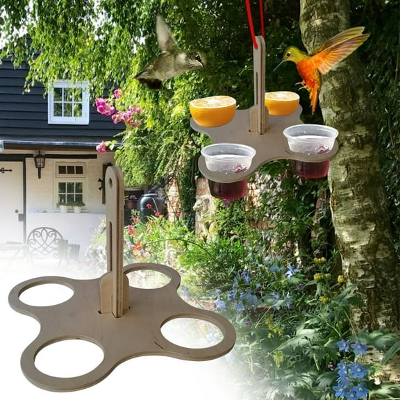 CSSAD Bird Feeder, Hanging Bird Feeder Suction Cup Bird Feeder Handheld Flower Bird Feeder