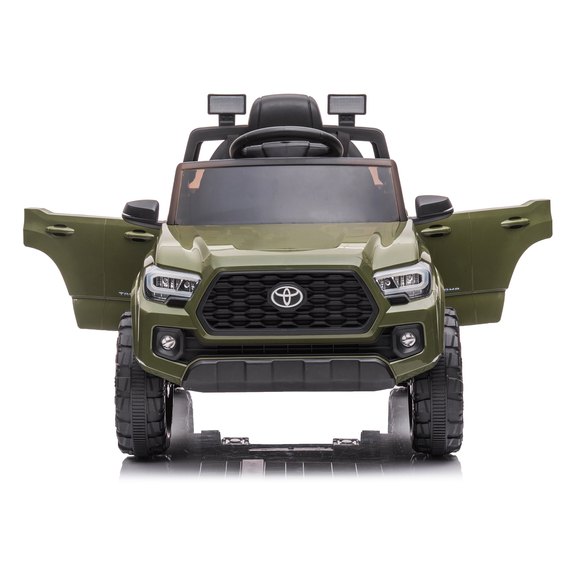 CIPACHO 12V Electric Cars for Kids, Licensed Toyota Tacoma Ride On Car, Remote Control Truck Car for Boys Girls, Battery Powered Kids' Vehicles with MP3, FM, LED Lights, Green CIPACHO 12V Electric Cars for Kids, Licensed Toyota Tacoma Ride On Car, Remote Control Truck Car for Boys Girls, Battery Powered Kids' Vehicles with MP3, FM, LED Lights, Green