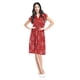 thumbnail image 5 of Vestido flores cintura smock Roman Fashion /Juvenil, 8867-12 (Rojo flor) rojo G, 5 of 5