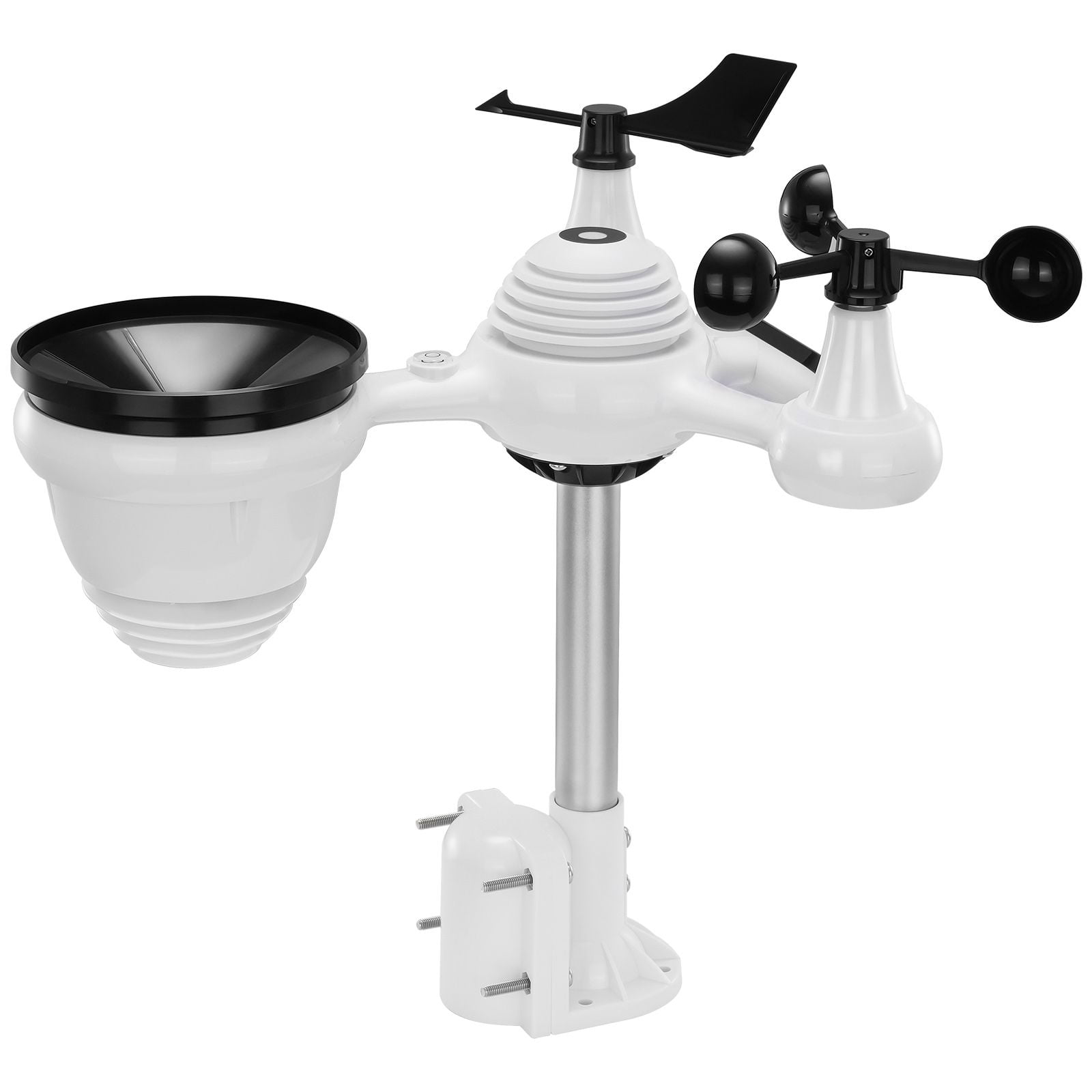 Wireless Weather Station 7-in-1 Solar Powered 7.5 Inch Display for Home Garden Farm