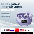 thumbnail image 5 of Ai Translating Earbuds, 2025 New Wireless Bluetooth Translation Earbuds Real Time Language Translator, 144 Languages Play Music Bluetooth Over-Ear for Travel Business Learning (Purple), 5 of 9