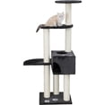 thumbnail image 6 of TRIXIE Alicante Plush & Sisal 3-Level 56" Cat Tree with Scratching Posts & Condo, Gray, 6 of 7