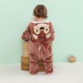 thumbnail image 4 of Edvintorg Newborn Romper Long Sleeve Fashion Infant Girl Clothes Cute Cartoons Cosplay Hooded Jumpsuit Baby Boys Clothes Winter Flannel Warm Coat 3M-4Y Kids Clothes, 4 of 7
