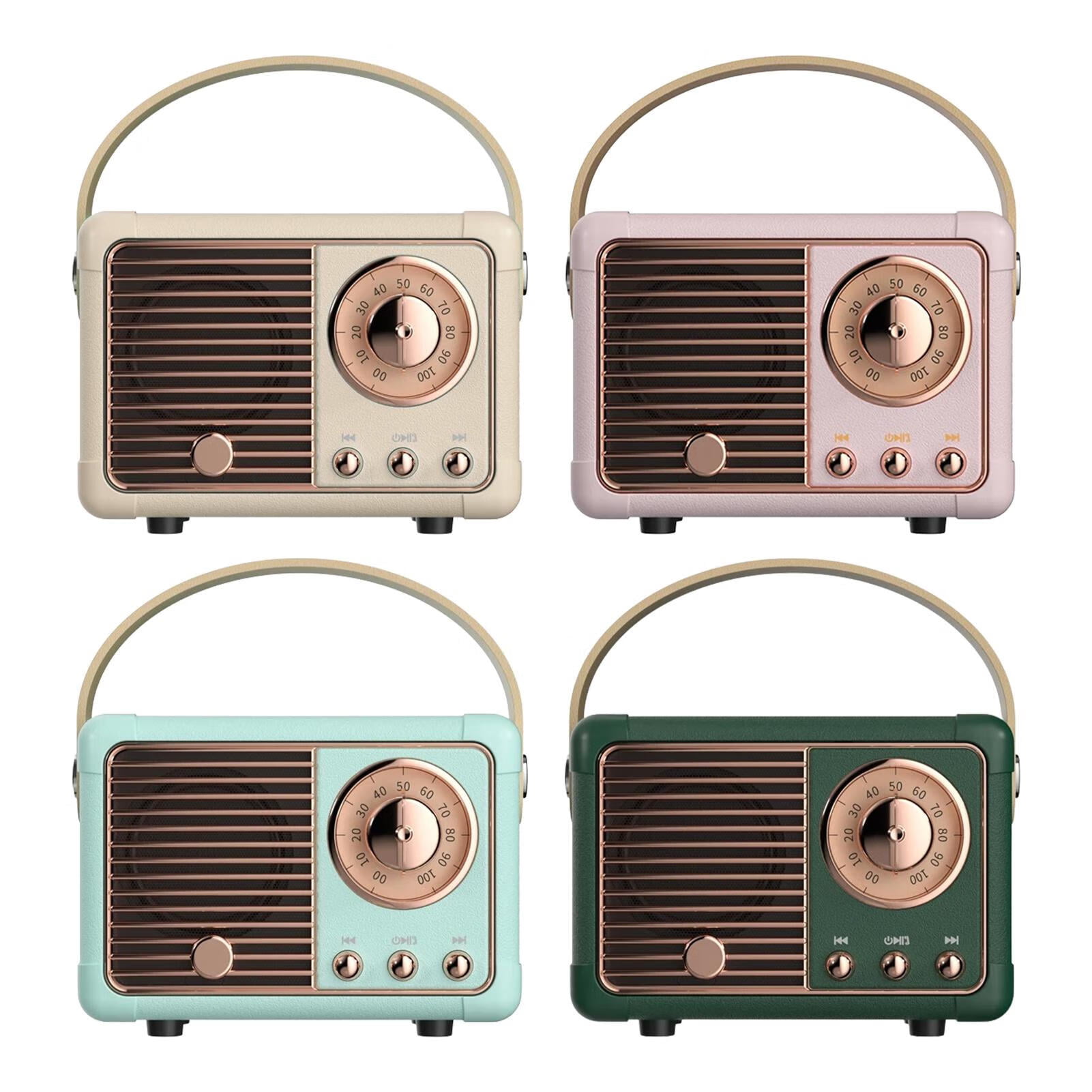 Retro Blue-tooth Speaker|Vintage FM Radio|Wireless Speaker with Fashioned Style,Strong Bass Enhancement,Loud Volume - Walmart.com