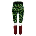 thumbnail image 6 of Goodeals Clearance Sales,Womens High Waist Workout Leggings St.Patricks Day Tights 3D Printed Stretchy Leggings Shamrock Clover Green Lucky Pants for Yoga Running(Red,S), 6 of 7
