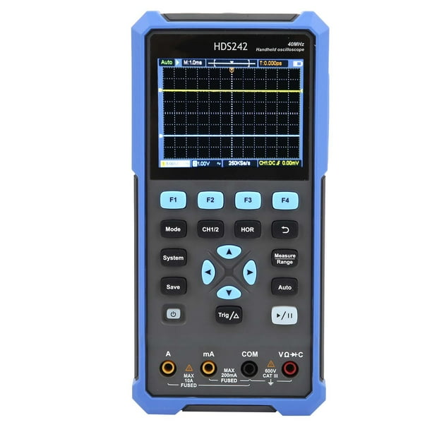 Osciloscopio HDS242, Multímetro, Generador De Forma De Onda De Fuente De Señal Con Ancho De Banda De 40MHz, Pantalla LCD De 3.5 Pulgadas, Carga De Banco De Energía,