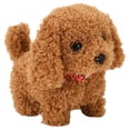thumbnail image 1 of Electronic Interactive Plush Puppy Dog Walking Barking Tail Shaking Toy-b-, 1 of 6