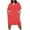 Watermelon Red 1, variant on Kaemgyyd Plus Size Dresses for Women Casual Loose V Neck Half Sleeve Flowy Dress Solid Color Basic Midi Dress with Pockets